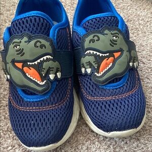 Dinosaur-Themed Blue Kids Shoes